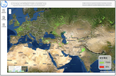 中科院空天院发布植被病虫害遥感监测与预测系统